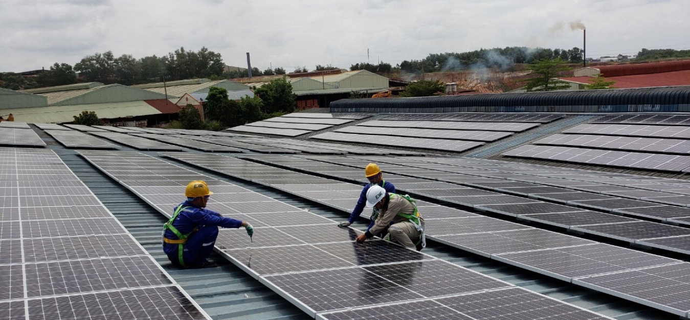Điện mặt trời mái nhà ~1 MWP - Nhà máy gỗ Đăng Thanh
