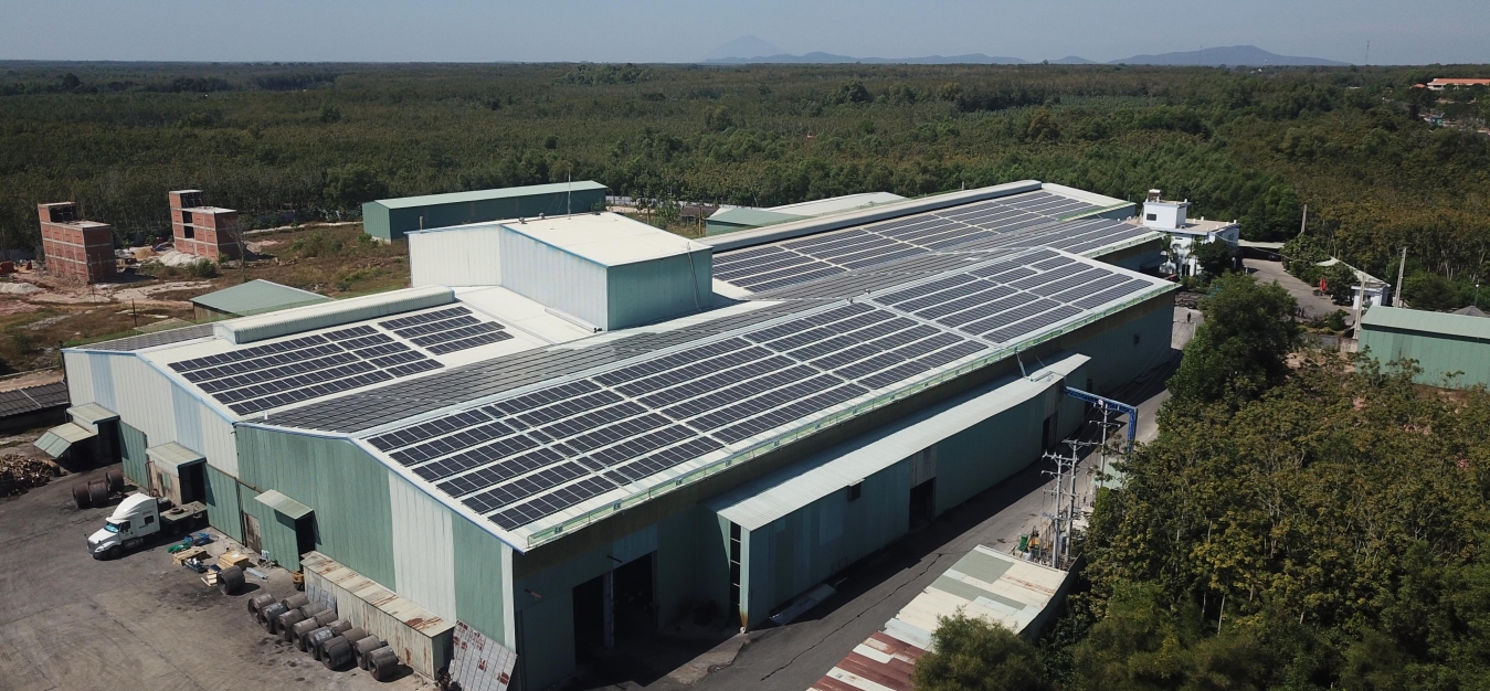 Điện mặt trời mái nhà ~1 MWP - Nhà máy thép Bình Dương