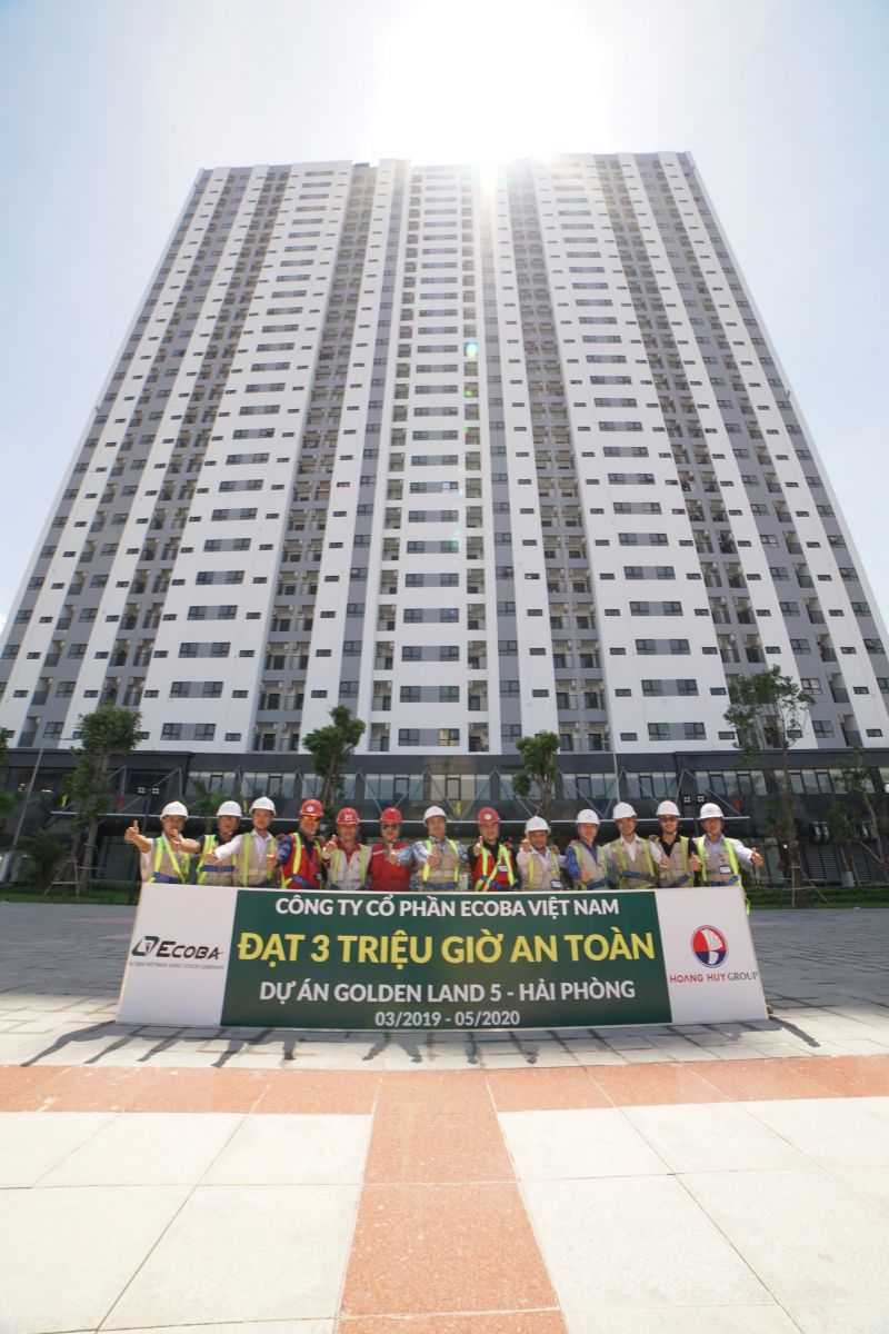 Dự án Golden Land 5 Hải Phòng đạt cán mốc 3 triệu giờ an toàn 2 559eac02d1f52cab75e4