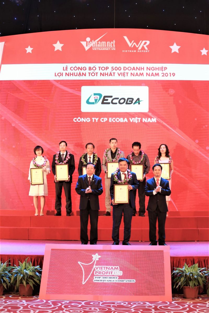 ecoba gains top 500 best profited enterprises in vietnam 2019 award M4Hr