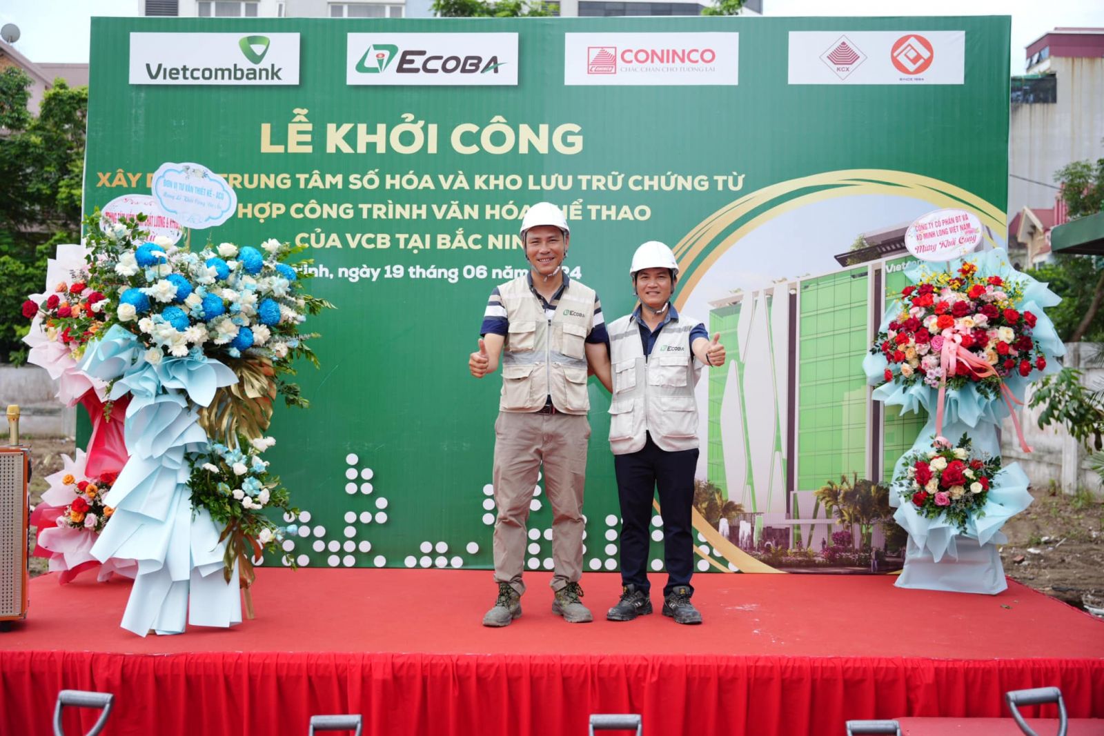 groundbreaking ceremony for vietcombanks digitalization and document storage center combined with cultural and sports facilities in bac ninh 3FPy