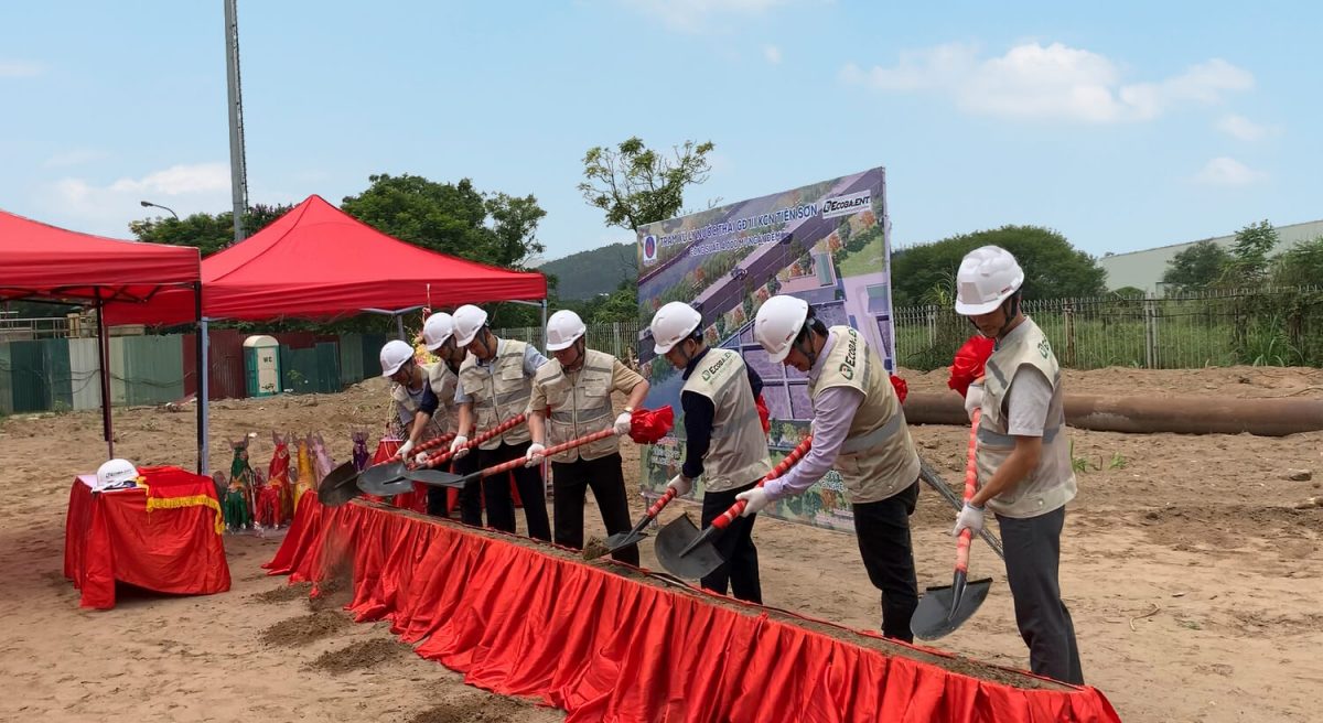 officially commencing the phase 3 of wastewater treatment plant in tien son industrial park jhvc