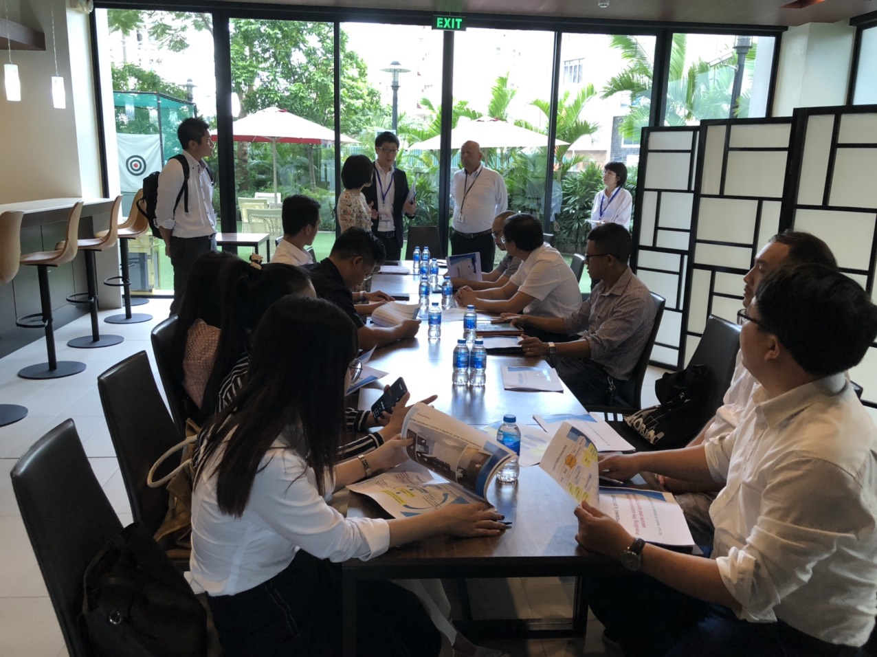 visit to the authentic haseko long bien building of personnel of ecoba vietnam